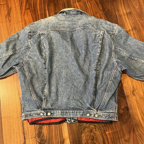 Vintage Kenzo Jeans Mens Denim Trucker Jacket w/ Quilted Zip Vest Size L RARE - Picture 7 of 13